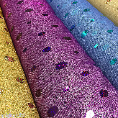 Oval holographic contrasting sequins Knit Fancy dress fabric 58' M151 Mtex - Midland Textiles & Fabric