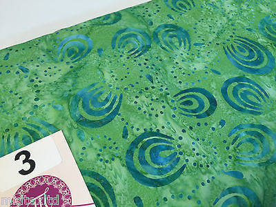 Swirl and dot design contrasting colours Bali batik fabric 100% Cotton M525 Mtex - Midland Textiles & Fabric