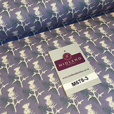 Mauve Highland Scottish Tartan 100% Cotton craft & quilting fabric 45' M678 - Midland Textiles & Fabric