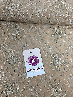 Luxury Crepe Fabric Metallic Embroidery 36' M243 Mtex - Midland Textiles & Fabric
