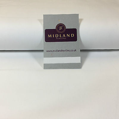 White 100% Combed Cotton plain Poplin fabric ideal for clothing/craft 58" M705 - Midland Textiles & Fabric