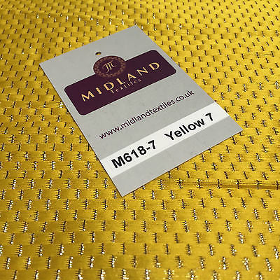 Indian Metallic Shimmer Lame Banarsi Jacquard Brocade Fabric 44' Wide M618 - Midland Textiles & Fabric