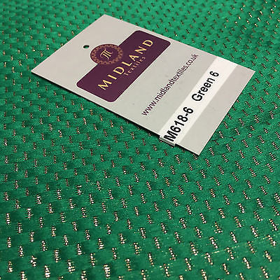 Indian Metallic Shimmer Lame Banarsi Jacquard Brocade Fabric 44' Wide M618 - Midland Textiles & Fabric