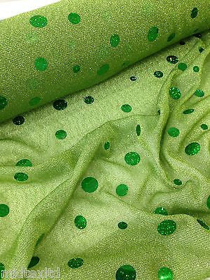 Round Hologram Sequin 58" fancy dress prom knit fabric M154 Midtex - Midland Textiles & Fabric