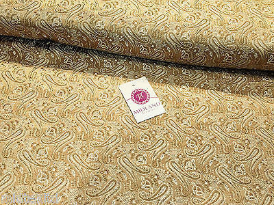Metallic Paisley brocade Banarsi fabric 44" Wide M248 Mtex - Midland Textiles & Fabric