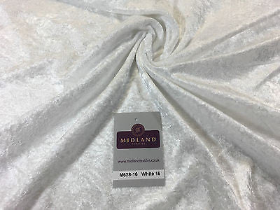 Crushed Velvet Velour One way stretch Dress & Craft Fabric 58" M628 Mtex - Midland Textiles & Fabric