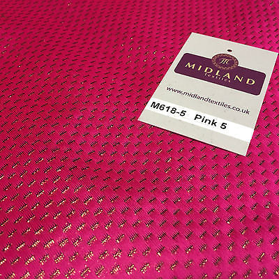 Indian Metallic Shimmer Lame Banarsi Jacquard Brocade Fabric 44" Wide M618 - Midland Textiles & Fabric
