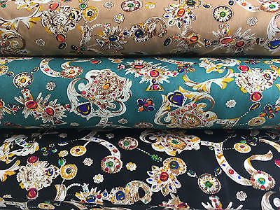 Royal Jewel Printed 100% Cotton Poplin fabric 58" Wide M534 Mtex - Midland Textiles & Fabric
