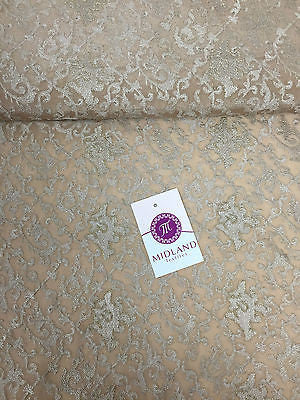 Luxury Crepe Fabric Metallic Embroidery 36' M243 Mtex - Midland Textiles & Fabric