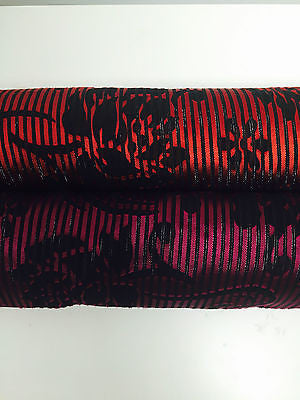 Pin striped Floral Burnout Georgette Chiffon fabric 45" M145-36-37 Mtex - Midland Textiles & Fabric