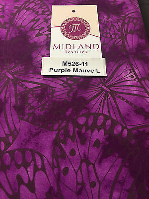 Large Butterfly Melody Print Fabric 5620 100% Cotton 44" Wide M526 Mtex - Midland Textiles & Fabric