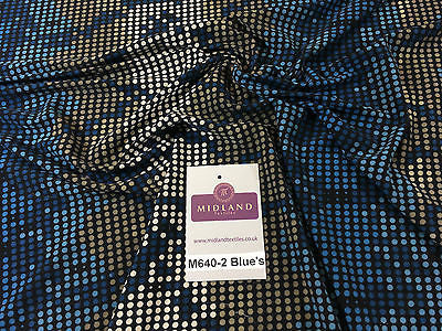 Spotted printed ity stretch jersey Lycra dress Fabric 58" wide M640 Mtex - Midland Textiles & Fabric
