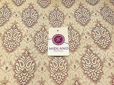 Indian Banarsi Floral Ornamental Motif Woven Brocade fabric 44' M242 Mtex - Midland Textiles & Fabric