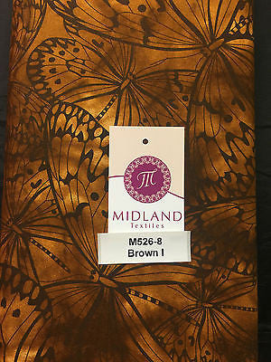 Large Butterfly Melody Print Fabric 5620 100% Cotton 44' Wide M526 Mtex - Midland Textiles & Fabric