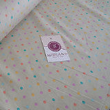 5mm Spot Polka Dots Multi Coloured Dress Craft 100% Cotton Poplin Fabric 45' M21 - Midland Textiles & Fabric