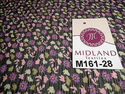 Floral ditsy flower printed crinkle chiffon fabric 44" wide M161-28 Mtex - Midland Textiles & Fabric