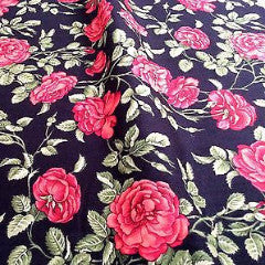 44' Floral Print 100% Cotton Fabric Craft Renaissance Patchwork M302 Mtex - Midland Textiles & Fabric