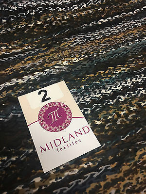 Multi Coloured Striped printed ity Jersey Lycra Stretch Fabric 58' M167 Mtex - Midland Textiles & Fabric