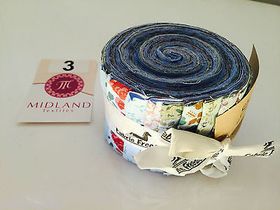 Mini Jelly Rolls 20 strippers 100% cotton 2.5' Width by 42' length M551 Mtex - Midland Textiles & Fabric