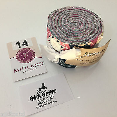 Mini Jelly Rolls 20 strippers 100% cotton 2.5' Width by 42' length M551 Mtex - Midland Textiles & Fabric