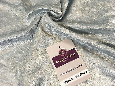 Crushed Velvet Velour One way stretch Dress & Craft Fabric 58' M628 Mtex - Midland Textiles & Fabric
