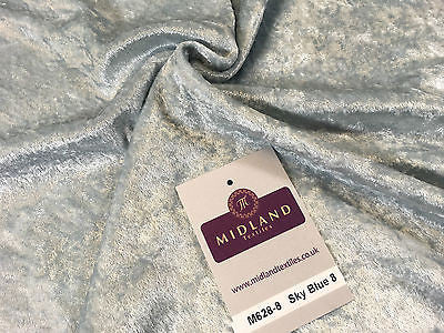 Crushed Velvet Velour One way stretch Dress & Craft Fabric 58" M628 Mtex - Midland Textiles & Fabric