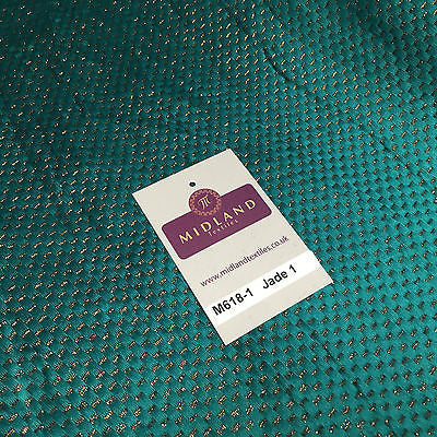 Indian Metallic Shimmer Lame Banarsi Jacquard Brocade Fabric 44' Wide M618 - Midland Textiles & Fabric