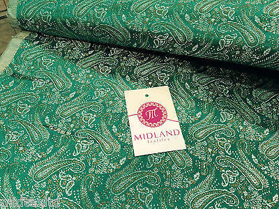 Metallic Paisley brocade Banarsi fabric 44" Wide M248 Mtex - Midland Textiles & Fabric