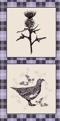 Mauve Highland Scottish Tartan 100% Cotton craft & quilting fabric 45' M678 - Midland Textiles & Fabric