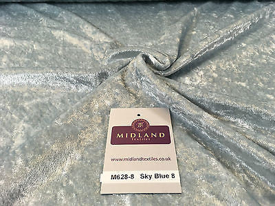 Crushed Velvet Velour One way stretch Dress & Craft Fabric 58' M628 Mtex - Midland Textiles & Fabric