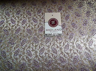 Indian Embroided Floral Metallic Banarsi Brocade Fabric 44" M391 Mtex - Midland Textiles & Fabric