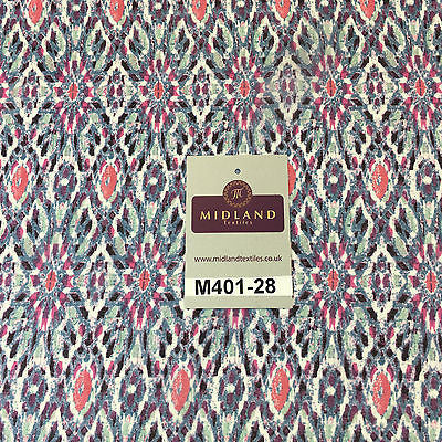 Artistic Mayflower High Street Smooth Chiffon Printed fabric 58' M401-28 Mtex - Midland Textiles & Fabric