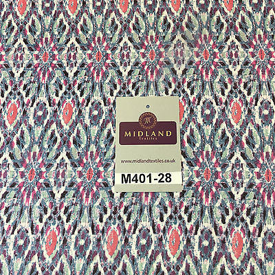 Artistic Mayflower High Street Smooth Chiffon Printed fabric 58" M401-28 Mtex - Midland Textiles & Fabric