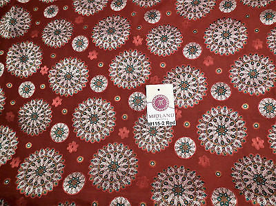 Burnout Satin Chiffon Mandalas Printed Dress Fabric 58' M115 Mtex - Midland Textiles & Fabric