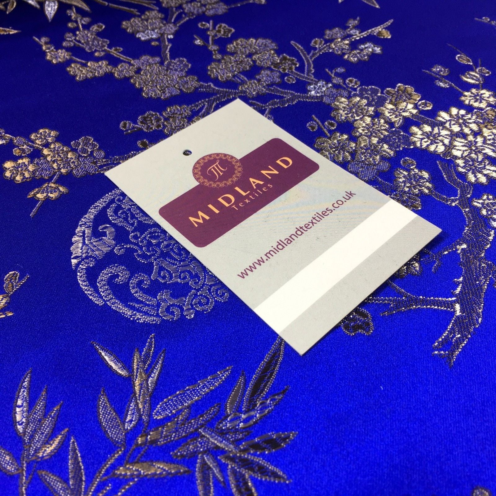 Traditional Oriental Gold Dragon Silk Satin Brocade 45' Wide M60 Mtex - Midland Textiles & Fabric