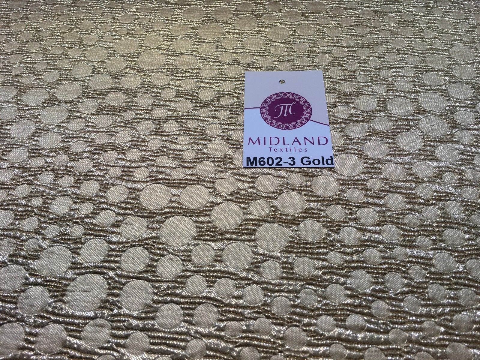 Metallic Corduroy Foil Lame Fabric 1 way stretch 58' wide M602 Mtex - Midland Textiles & Fabric