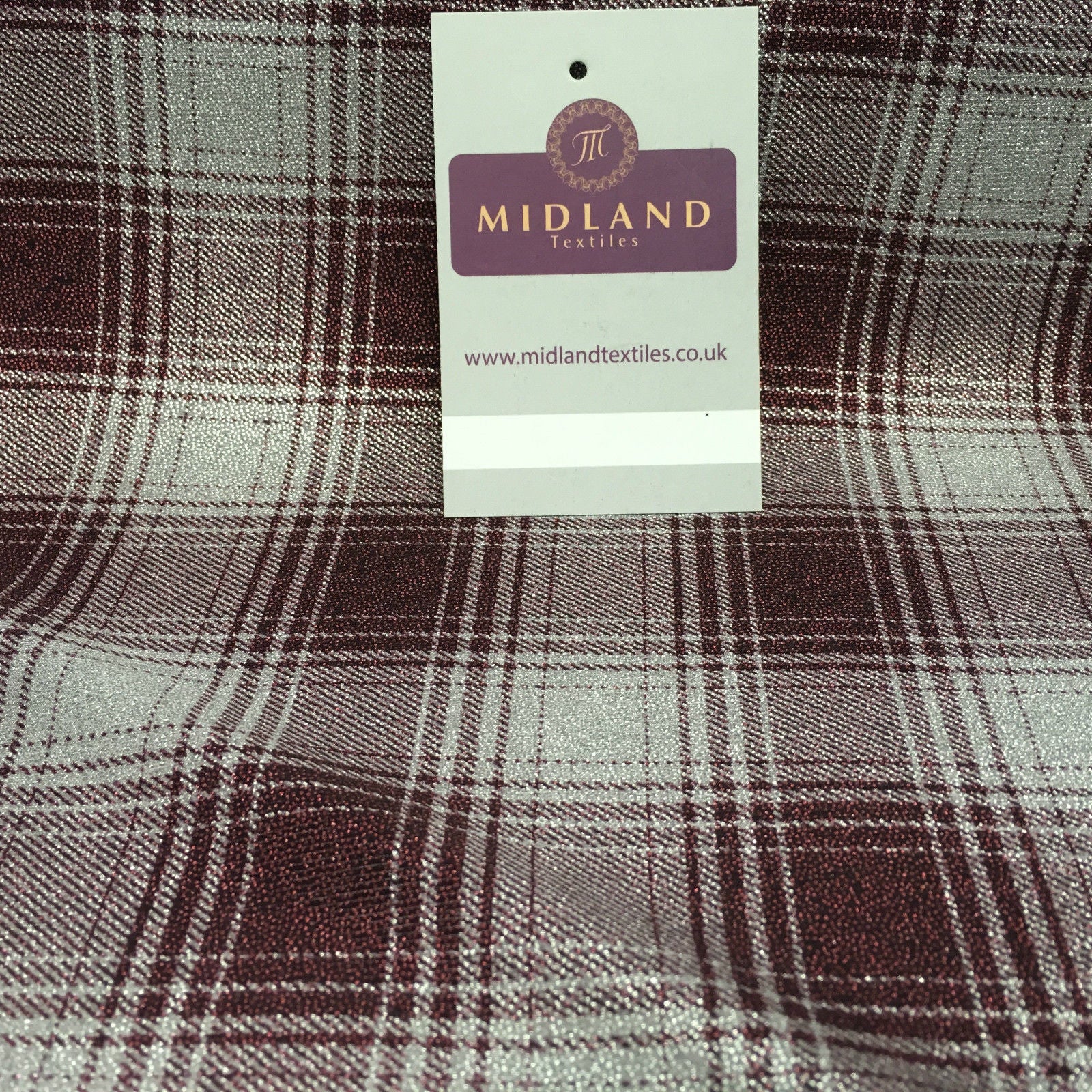 Shimmer Checkered Printed ITY Dress,  Fabric  58' wide M729 Mtex - Midland Textiles & Fabric