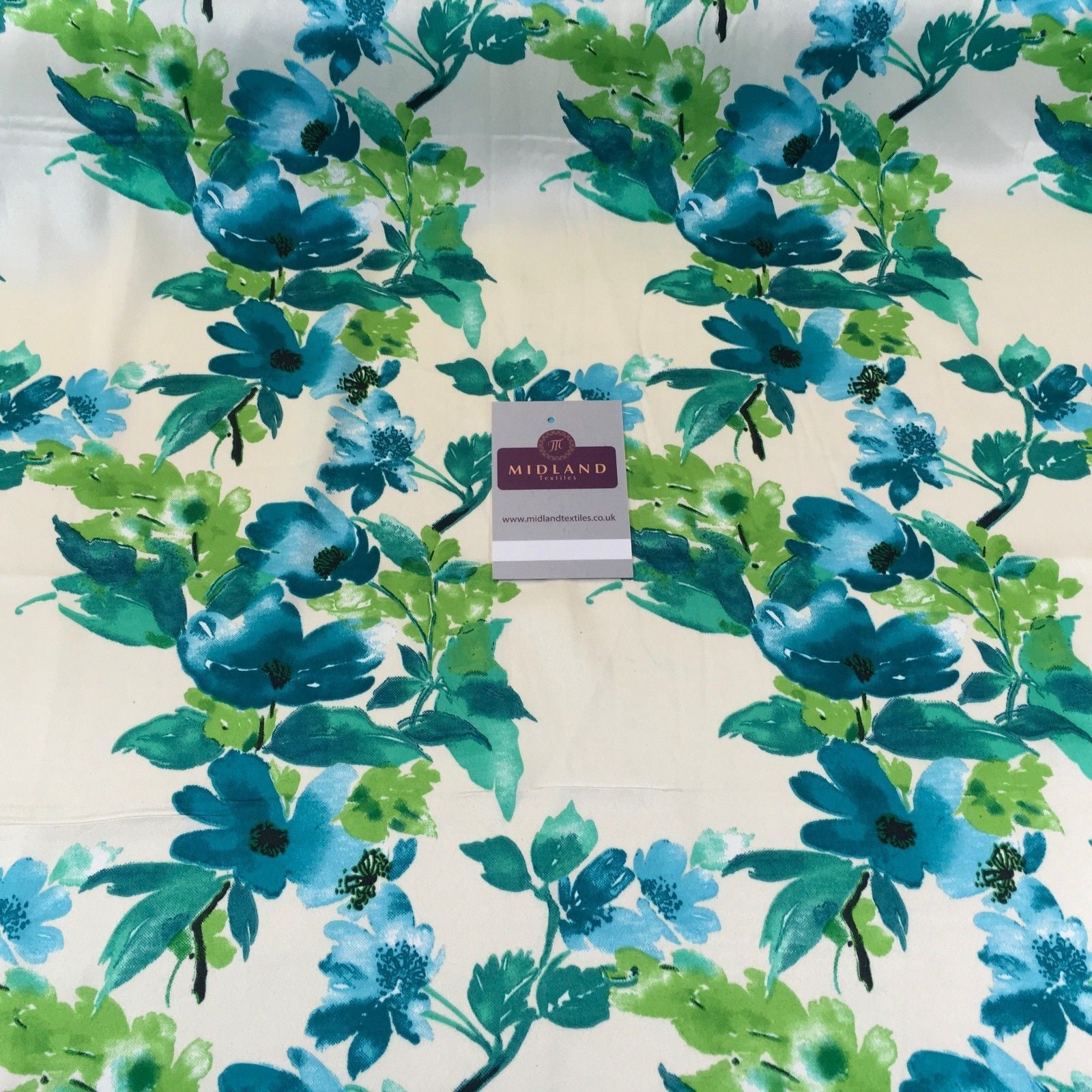 Silky Smooth Floral Satin Dress, Scarf fabric 58' Wide M727 Mtex - Midland Textiles & Fabric