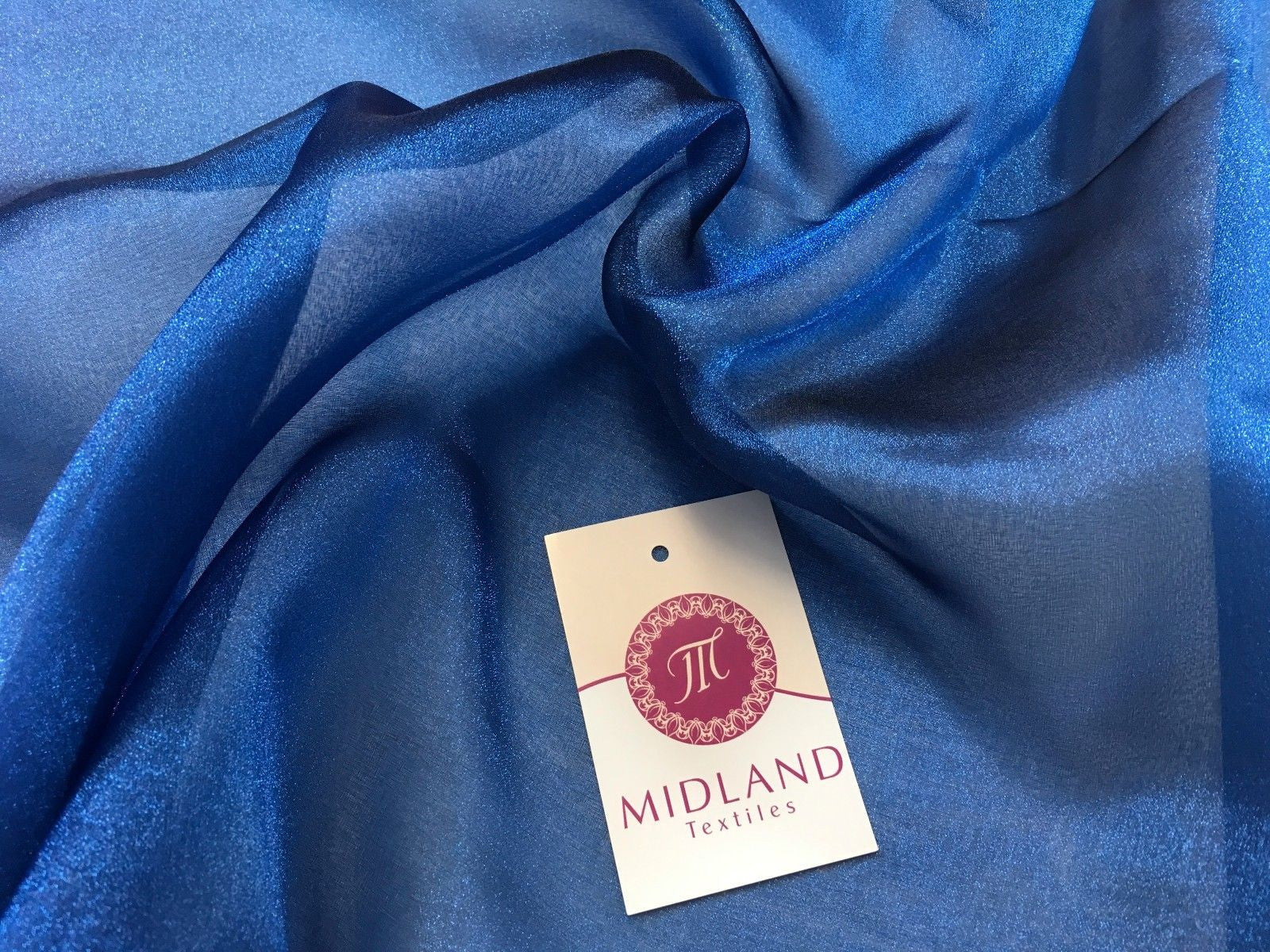 CRYSTAL ORGANZA WEDDING BRIDAL DANCE VEIL DRESS FABRIC MATERIAL 45' WIDE M111 - Midland Textiles & Fabric