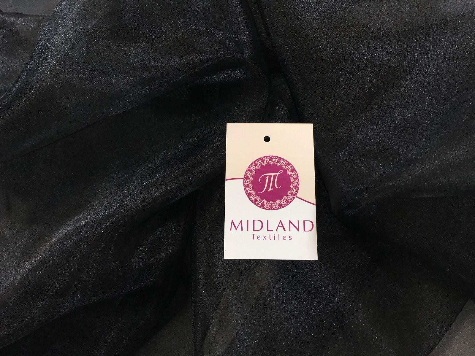 CRYSTAL ORGANZA WEDDING BRIDAL DANCE VEIL DRESS FABRIC MATERIAL 45' WIDE M111 - Midland Textiles & Fabric