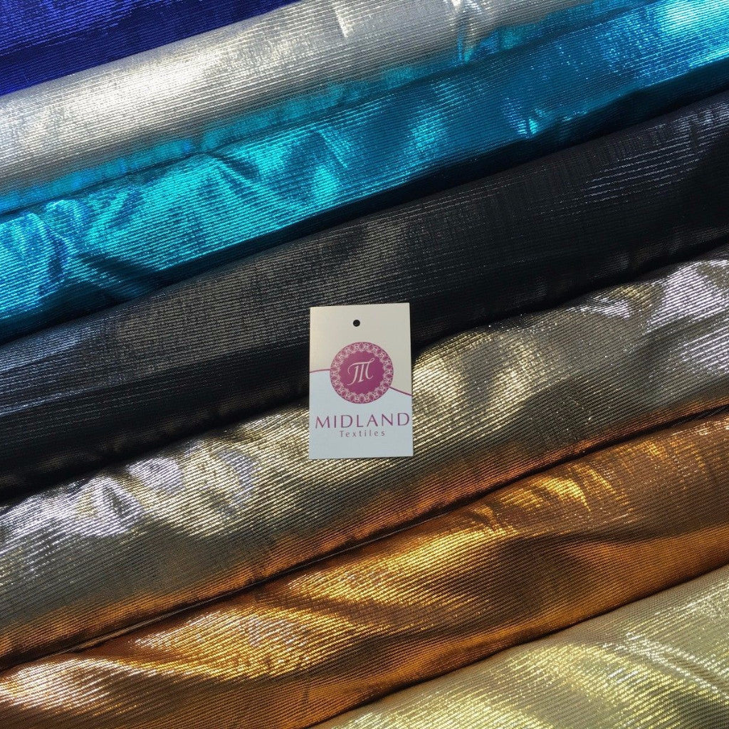 Metallic Textured Foil Lame Dress Craft Fabric 58' wide M102 Mtex - Midland Textiles & Fabric