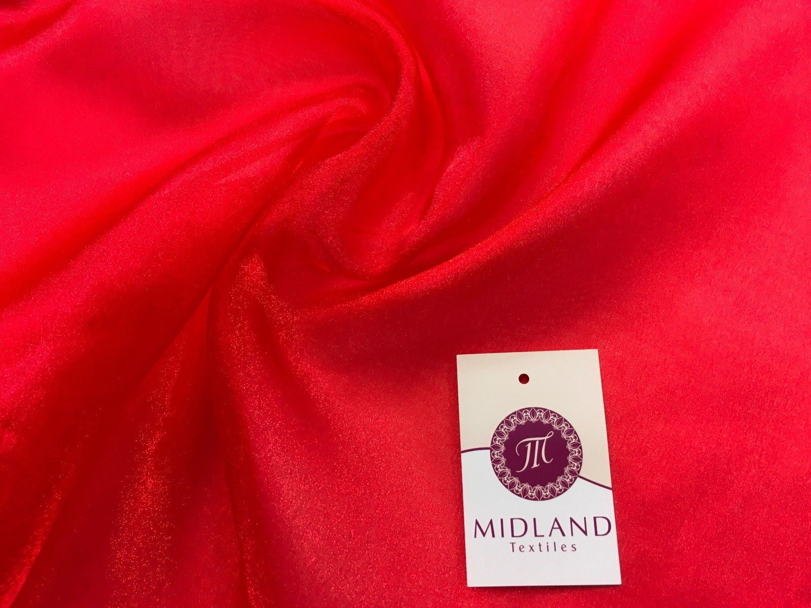 CRYSTAL ORGANZA WEDDING BRIDAL DANCE VEIL DRESS FABRIC MATERIAL 45' WIDE M111 - Midland Textiles & Fabric