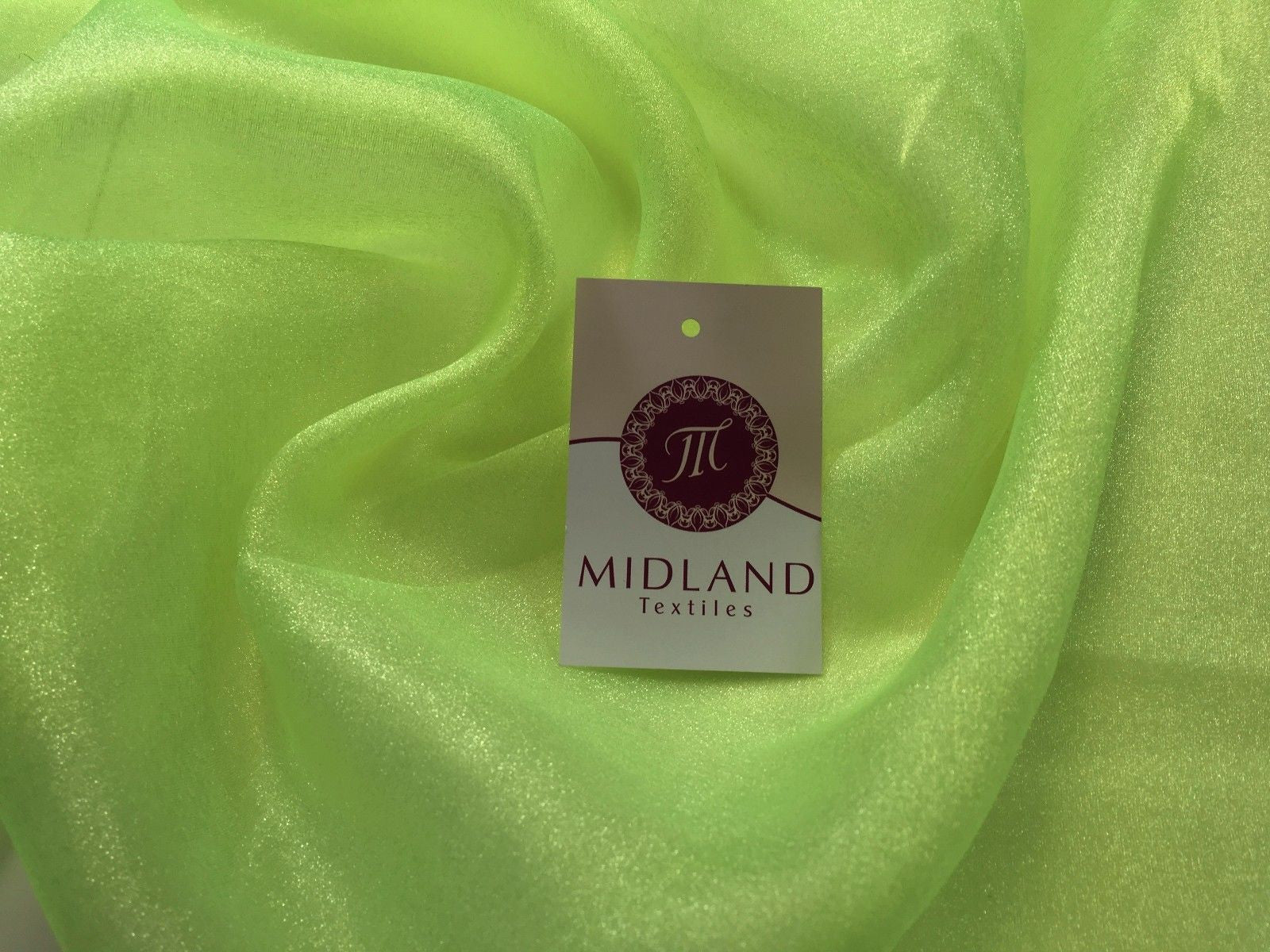 CRYSTAL ORGANZA WEDDING BRIDAL DANCE VEIL DRESS FABRIC MATERIAL 45' WIDE M111 - Midland Textiles & Fabric