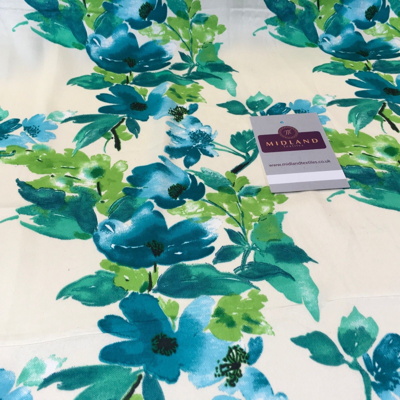 Silky Smooth Floral Satin Dress, Scarf fabric 58' Wide M727 Mtex - Midland Textiles & Fabric