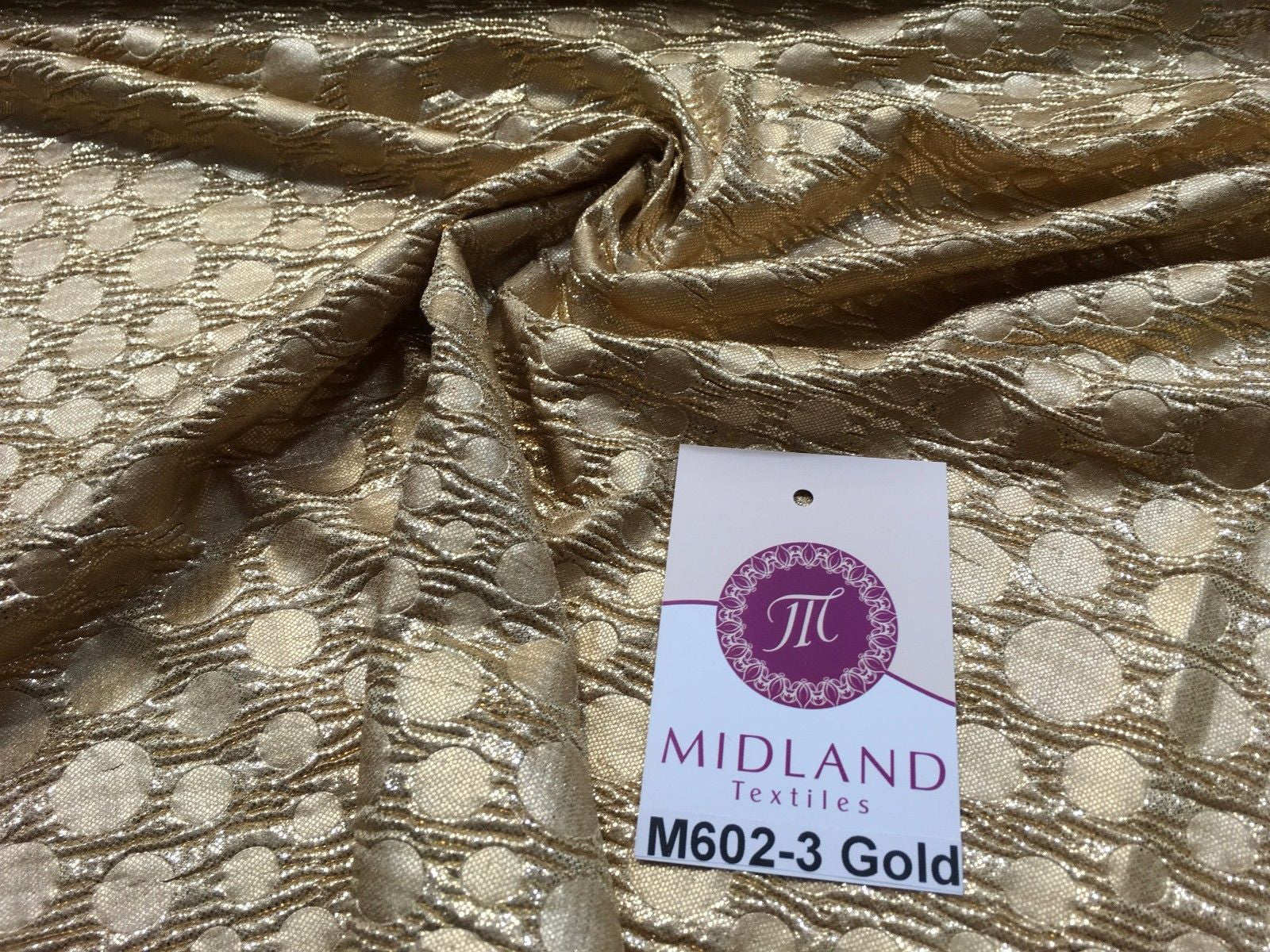 Metallic Corduroy Foil Lame Fabric 1 way stretch 58" wide M602 Mtex - Midland Textiles & Fabric