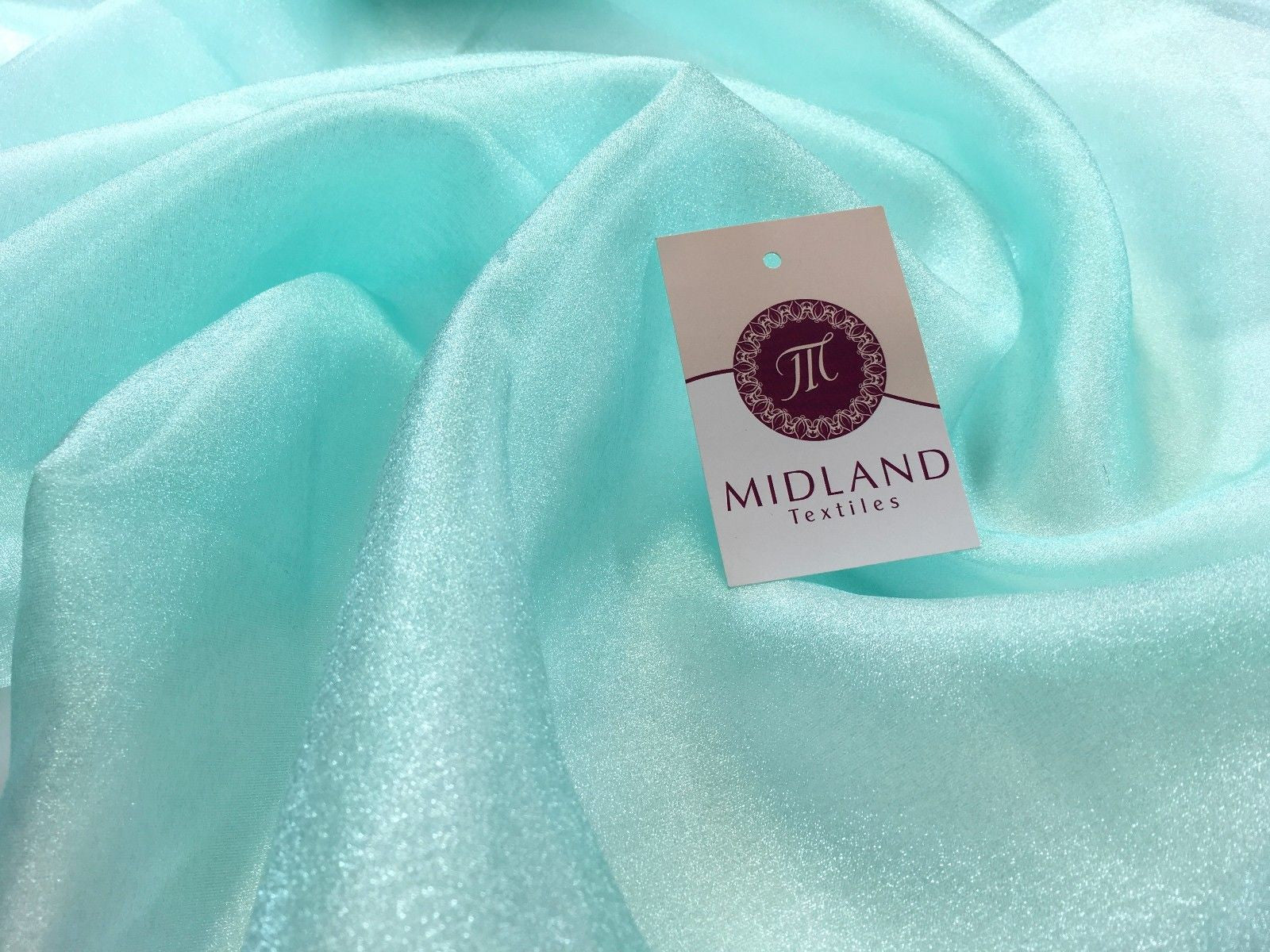 CRYSTAL ORGANZA WEDDING BRIDAL DANCE VEIL DRESS FABRIC MATERIAL 45' WIDE M111 - Midland Textiles & Fabric
