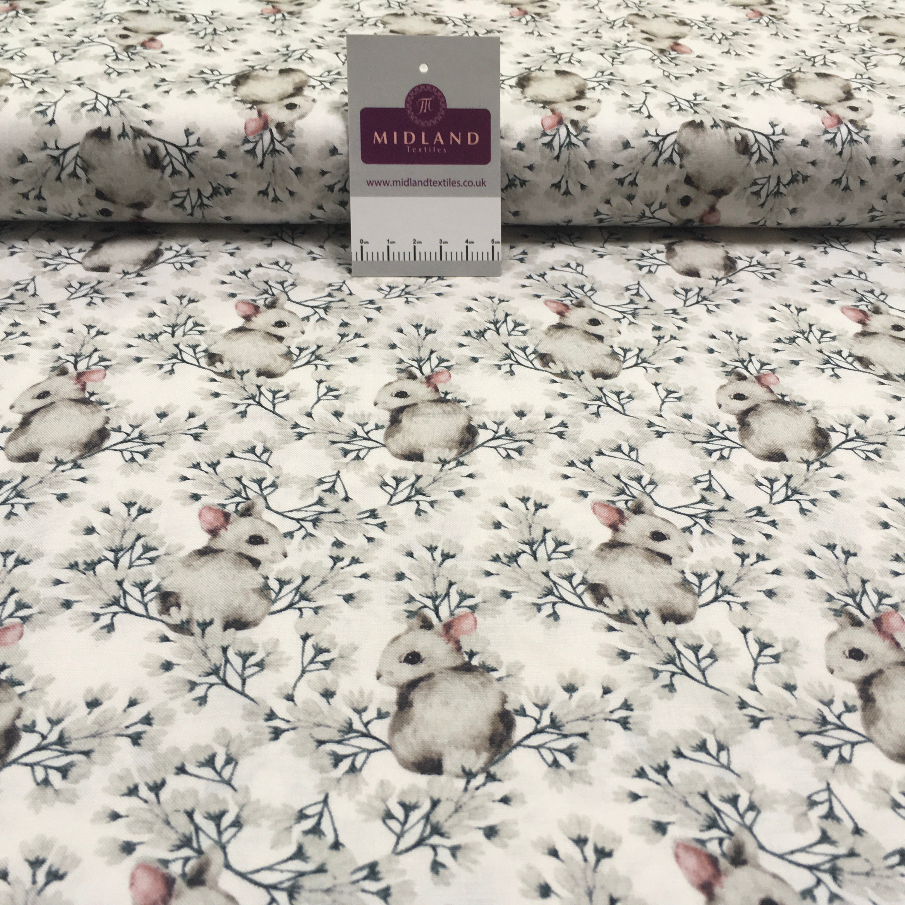 Bunny Rabbit printed Korean 100% cotton Patchwork craft mask Fabric MD1416 Mtex