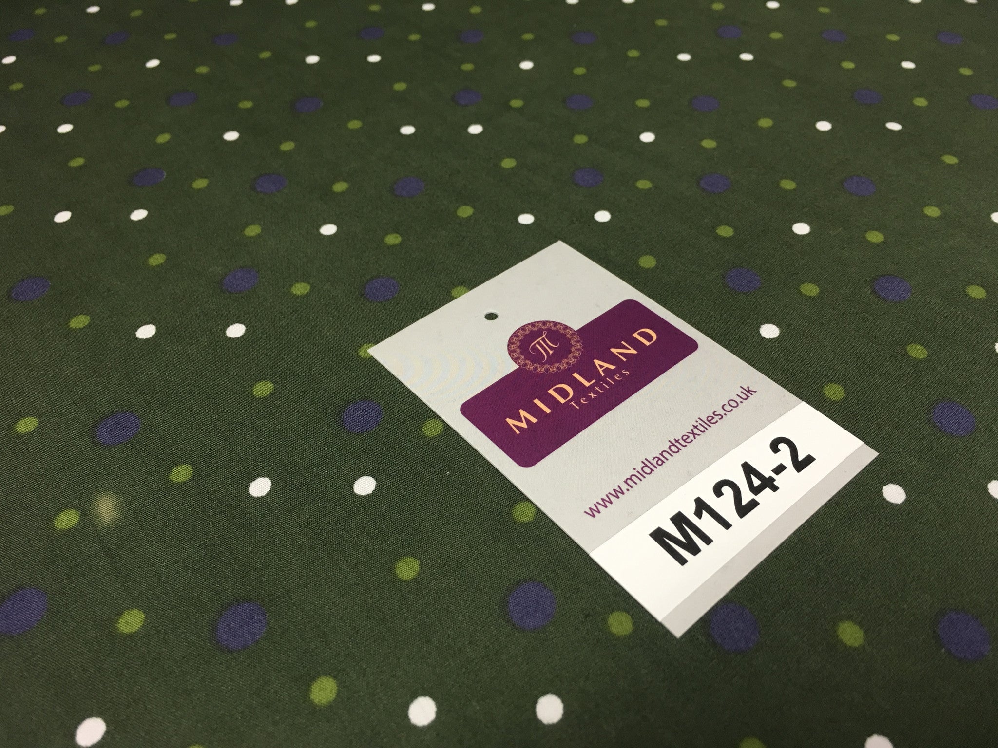 Multi coloured Polka Dot & Spot 100% Cotton Poplin Fabric 58' Wide M124 - Midland Textiles & Fabric