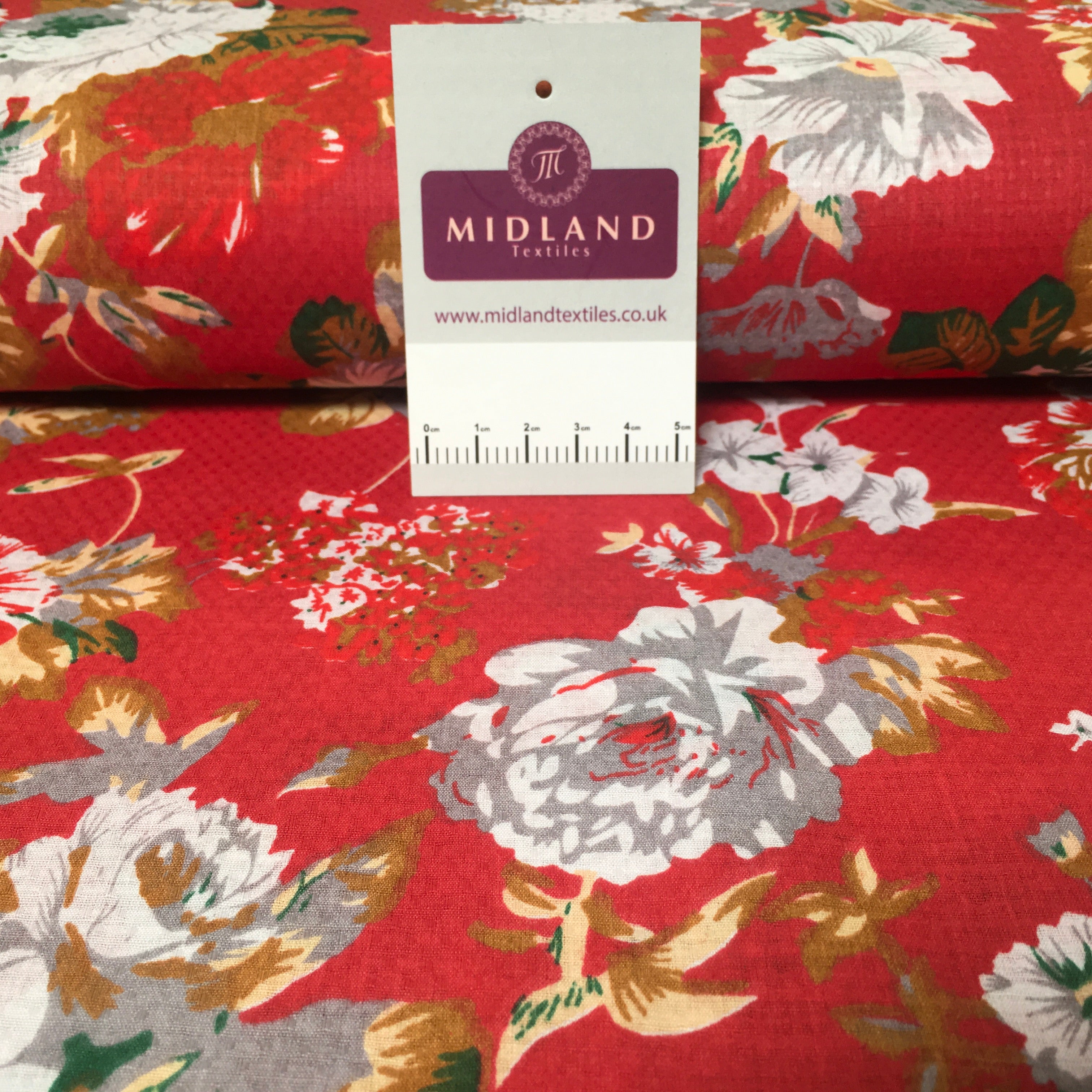 100% Cotton floral Print Dress Fabric M1407 Mtex