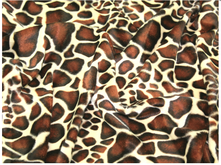 2025 ANIMAL PRINT VELBOA FAUX FUR VELOUR FABRIC CRAFT MATERIAL 60' WIDE M220